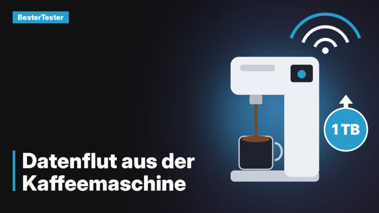 Smarte Kaffeemaschine mit WLAN und 1 TB Datenverkehr