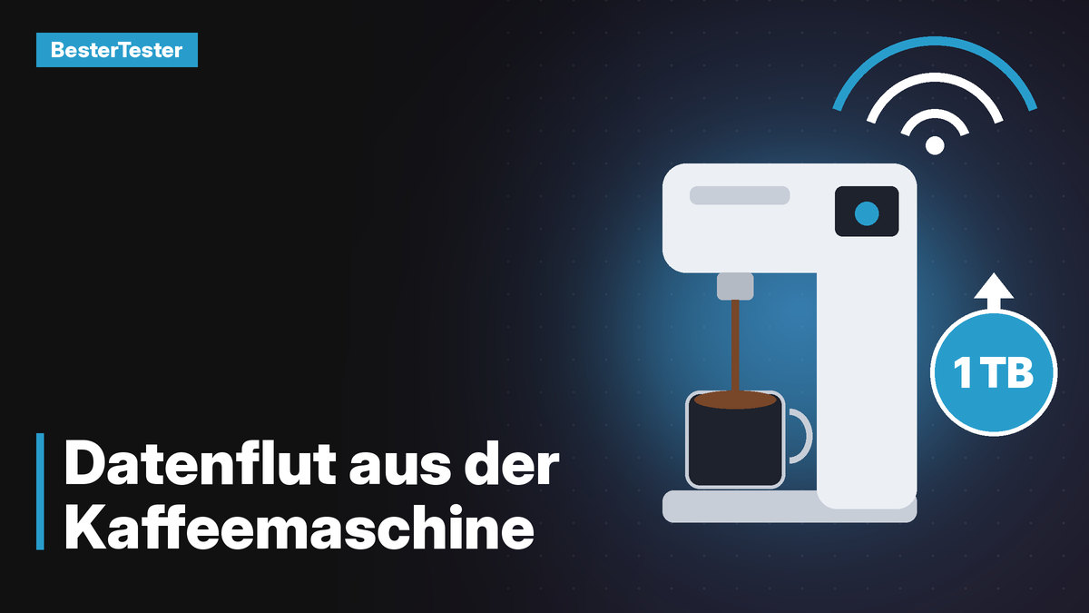 Smarte Kaffeemaschine mit WLAN und 1 TB Datenverkehr