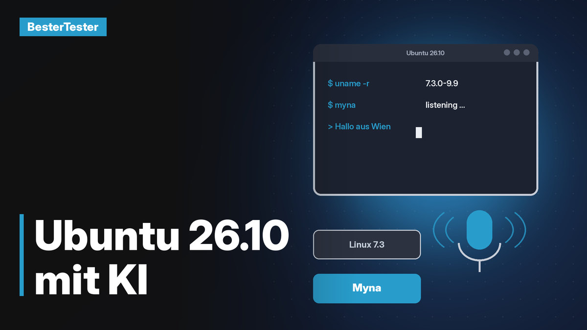 Ubuntu 26.10 ist da: Linux 7.3 und lokale KI zum Diktieren