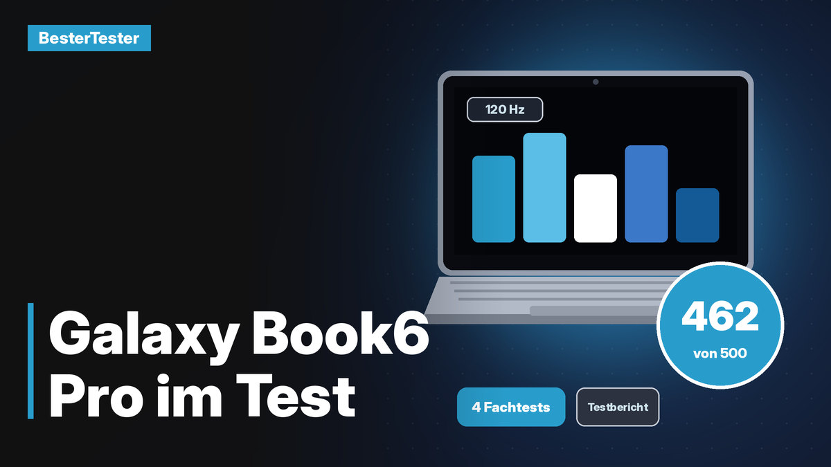 Samsung Galaxy Book6 Pro im Test: Top-Akku, flache Tasten