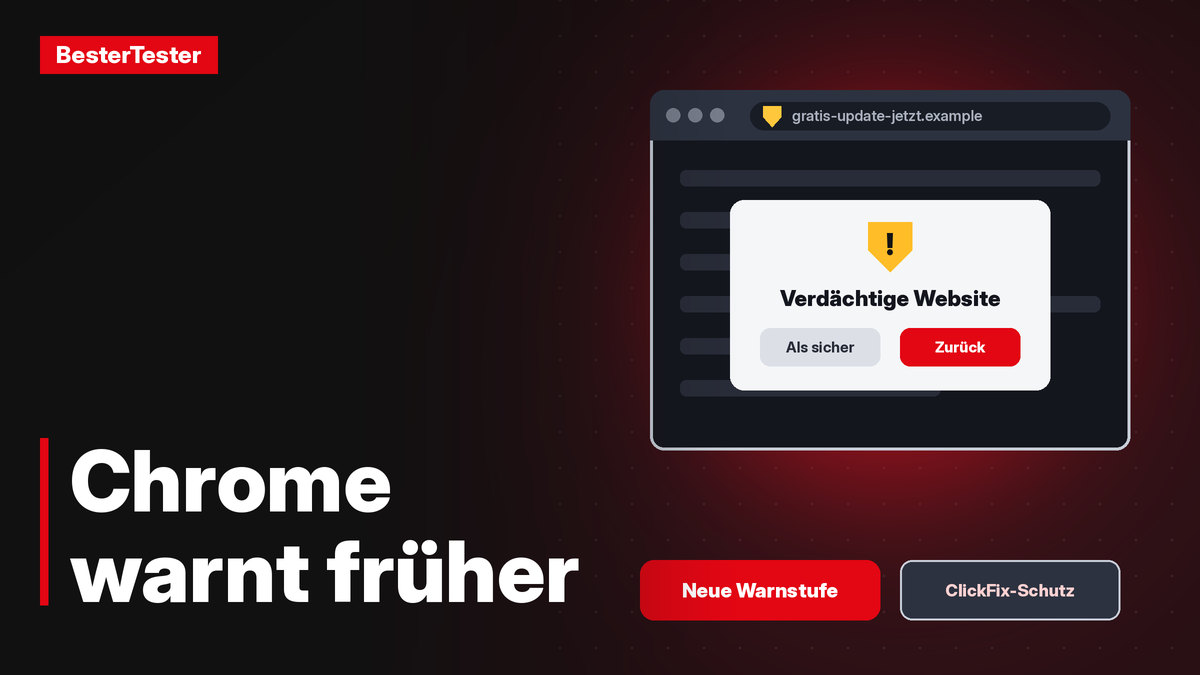 Chrome: Erweiterter Schutz warnt vor verdächtigen Seiten