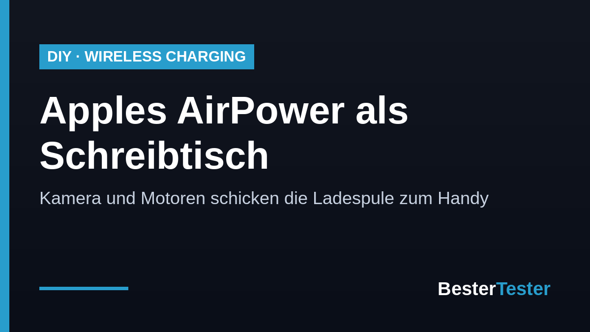 Apples AirPower als Schreibtisch: Dieser Tisch schickt die Ladespule zum Handy